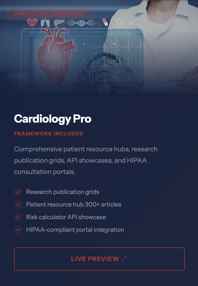 Cardiology Pro demo website